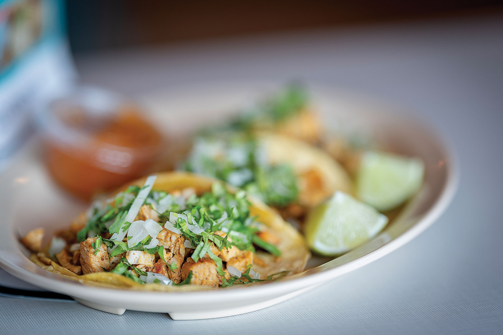 The Chicken Tacos are a guest favorite at Listo! Fresh Mexican Grill.