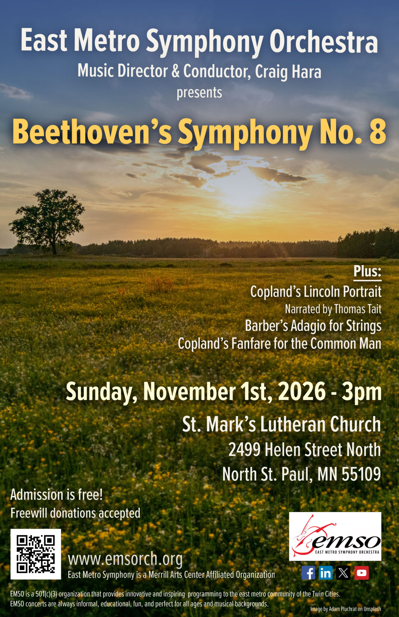 Beethoven’s Symphony No. 8 event poster