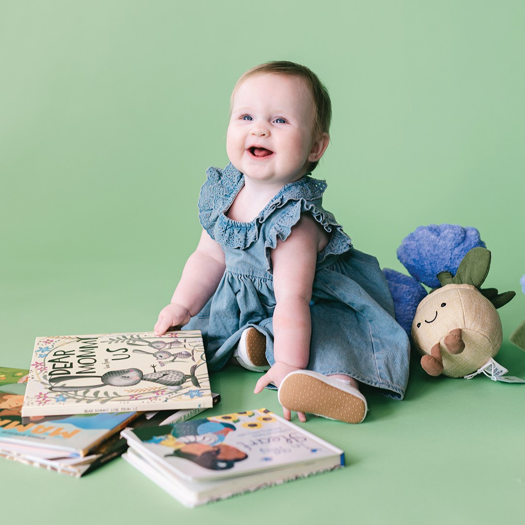 Style doesn’t have to be sacrificed when it comes to sustainable fashion for the little ones. Alissa Montbriand of Pacifier Kids Boutique notes brands, such as Quincy Mae, offer clothing made of organic materials—as seen in this darling denim dress.