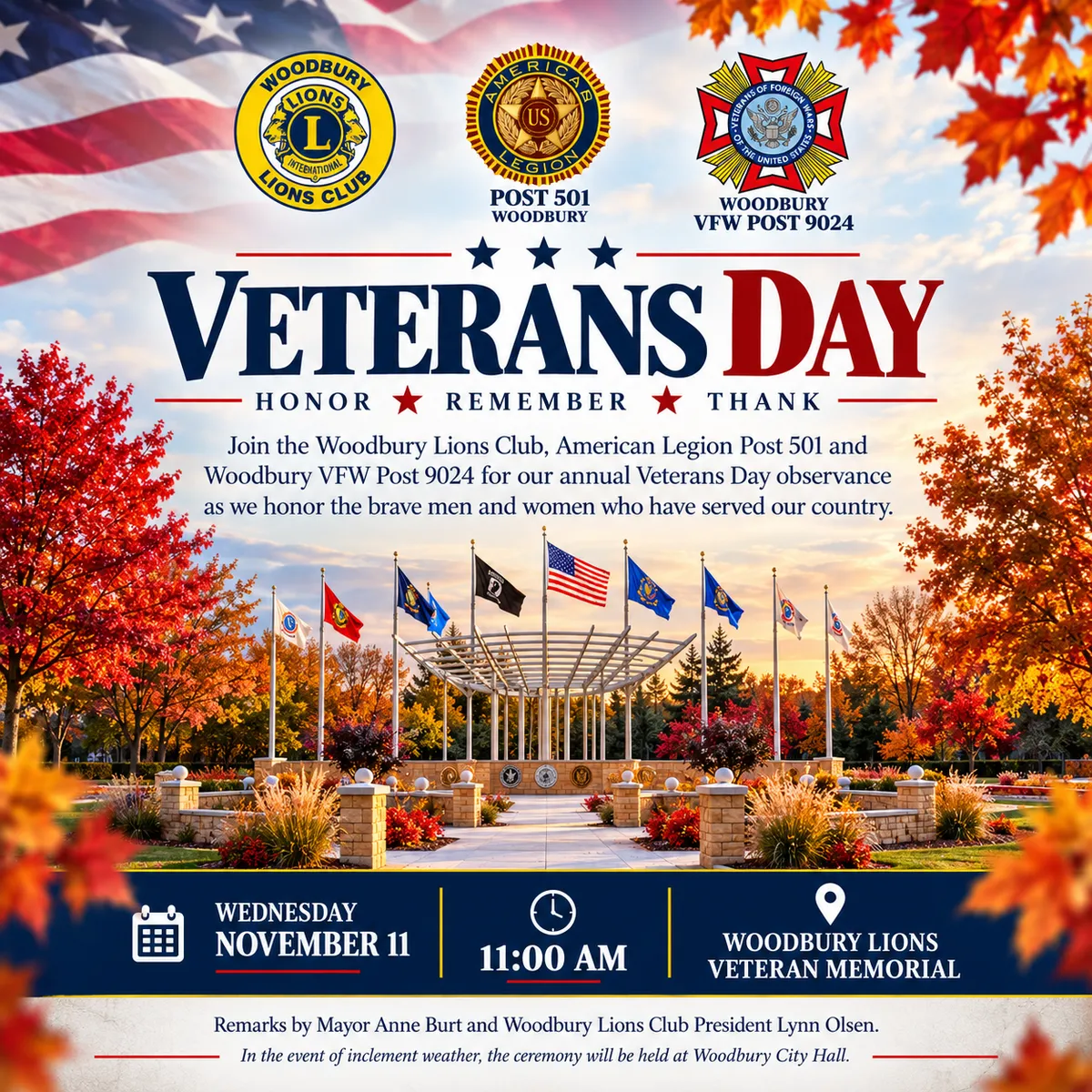 Woodbury Veterans Day Ceremony