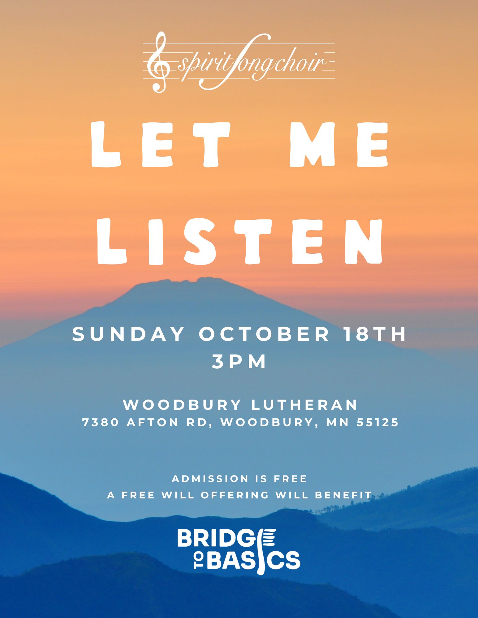 Let Me Listen: A Spirit Song Choir Concert
